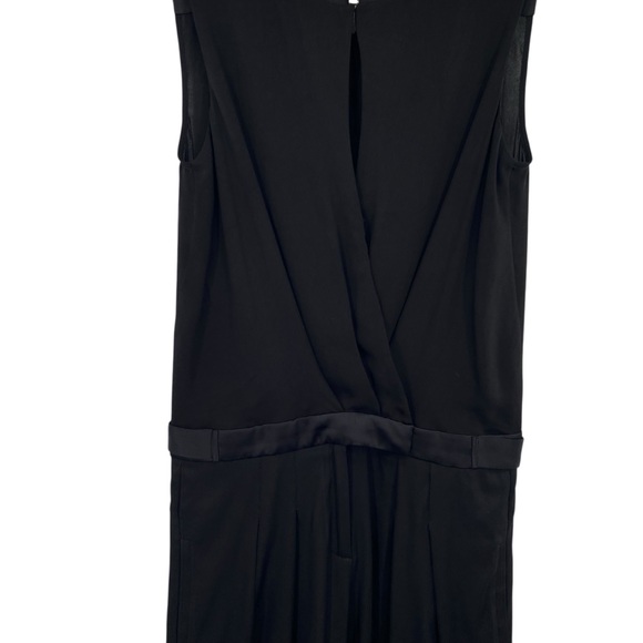 Halston Heritage Black Silk Jumpsuit Size 2 - Picture 8 of 13